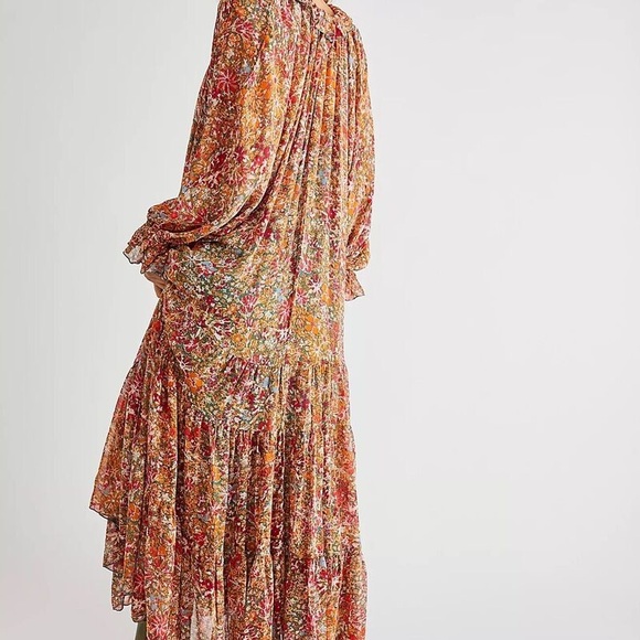 New Free People Feeling Groovy Maxi Dress Size Large - Picture 2 of 7